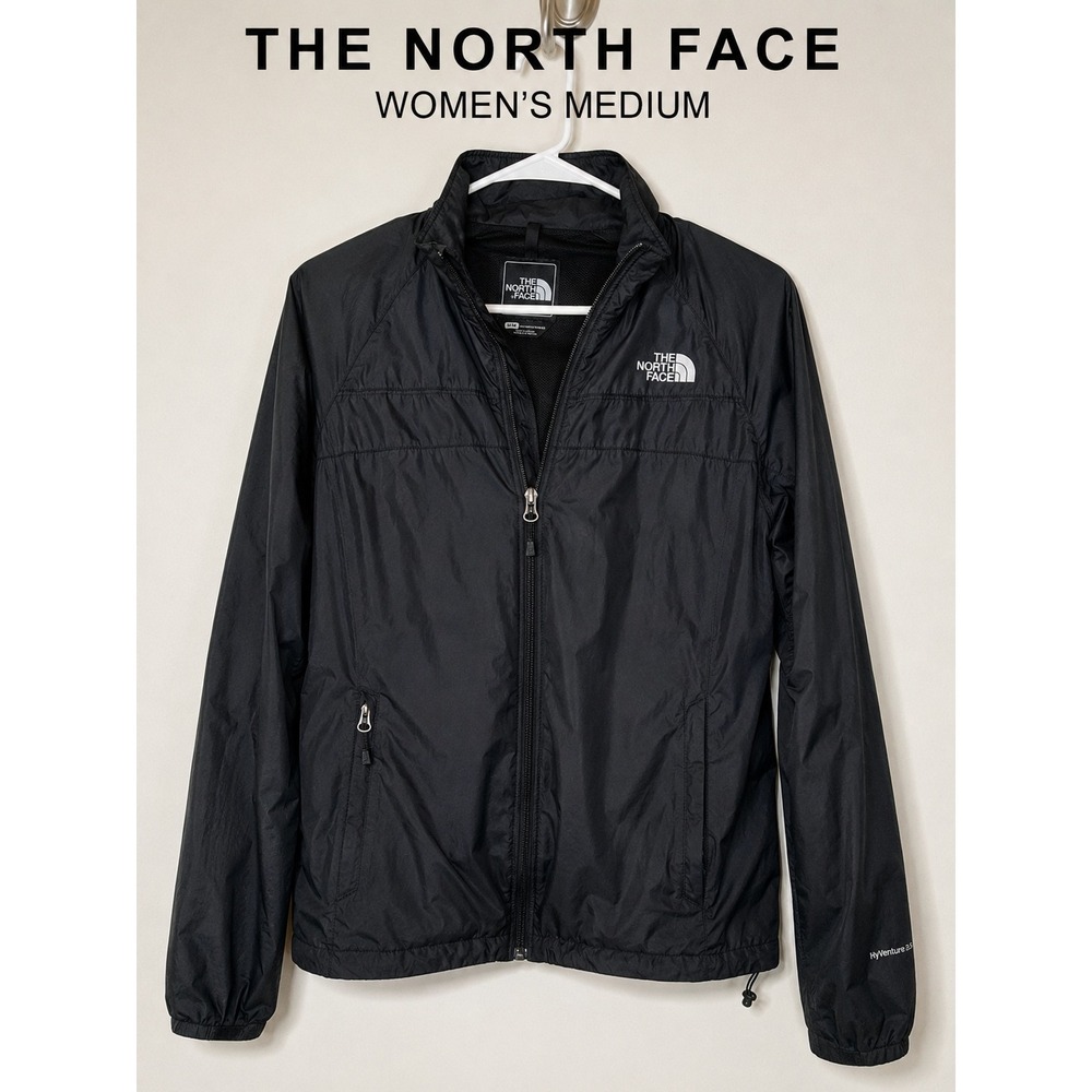The North Face HyVenture 2 Black Lightweight Rain Jacket Women's Medium